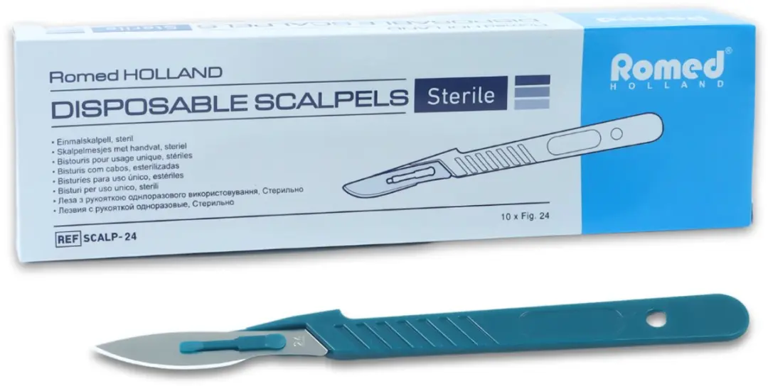Romed scalpelmesjes met handvat nummer 24 Romed