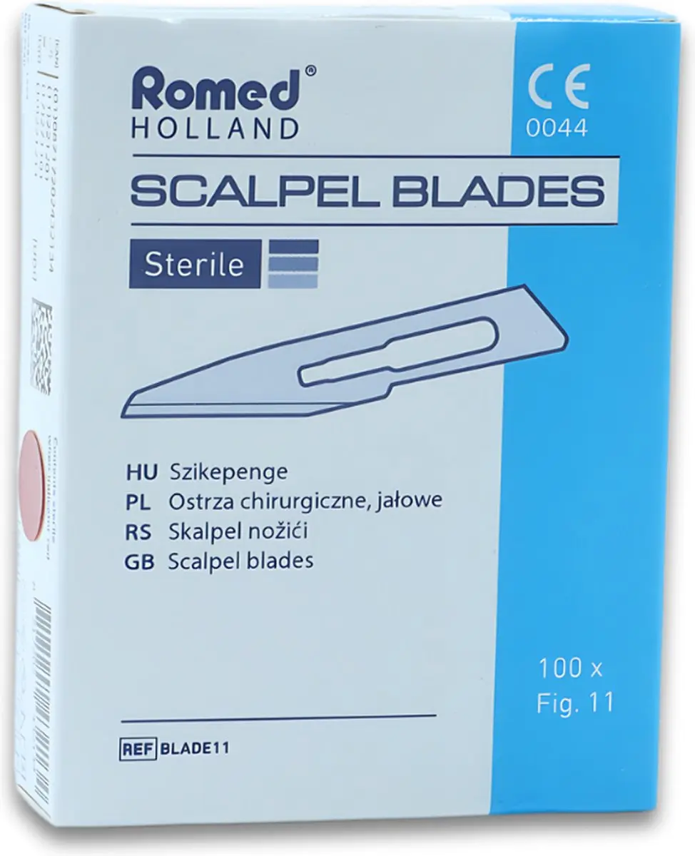 Romed Nr. 11 Steriel Scalpelmesjes - 100 Stuks