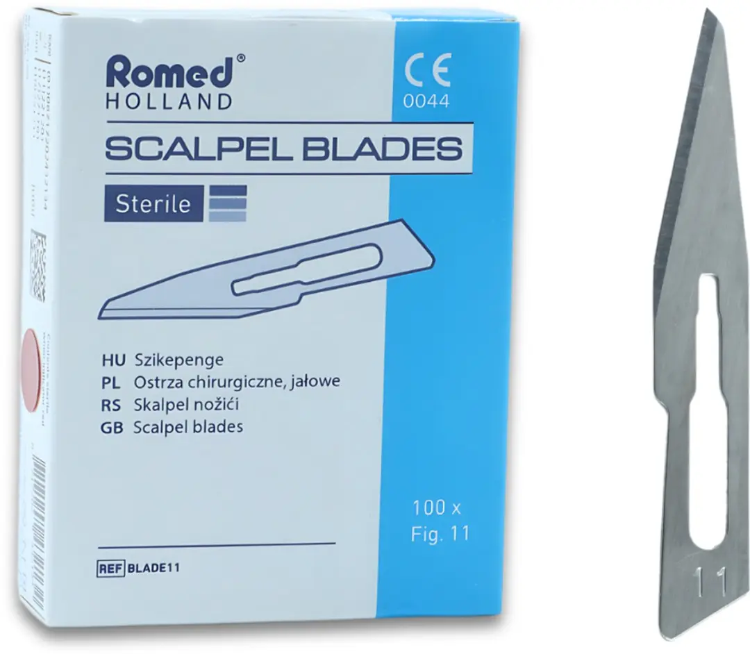 Romed Nr. 11 Steriel Scalpelmesjes - 100 Stuks