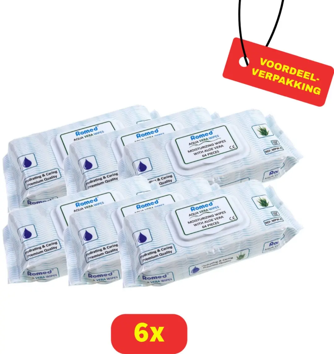 Romed Patiëntendoekjes Aloë Vera 384 Stuks