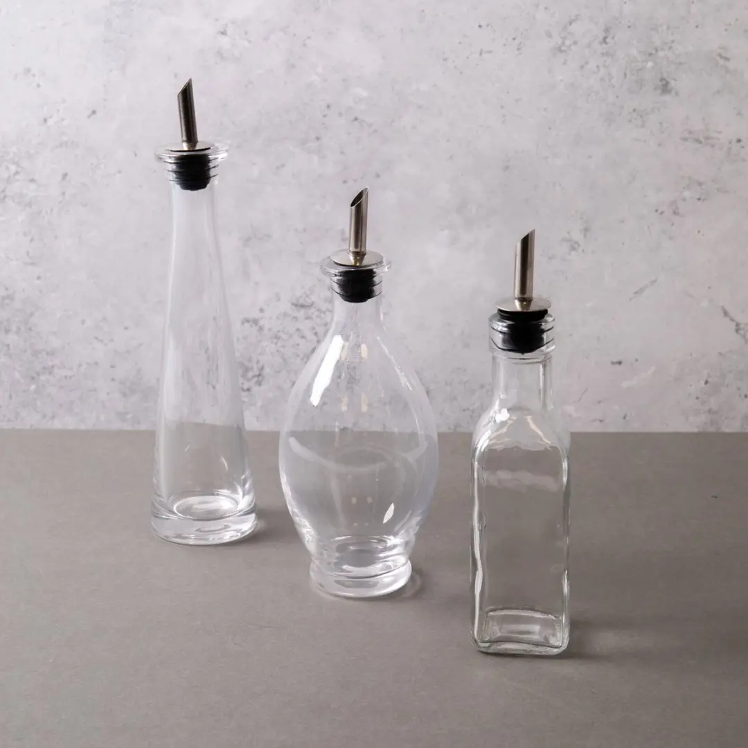 KitchenCraft Olie & Azijn Flessen Set 3-delig