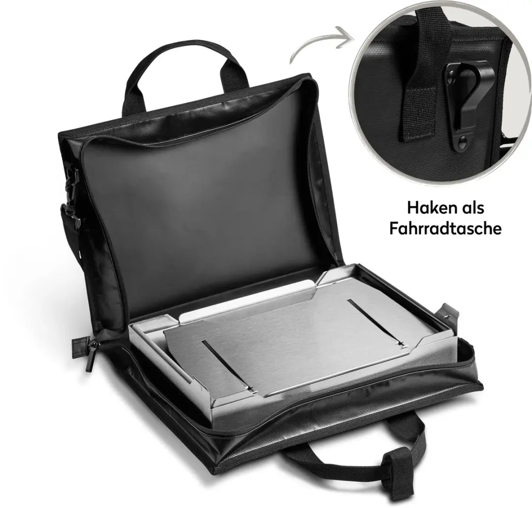 Burnhard Campinggrill Jones Jr. 1-pits 3,2 kW - 38cm - Zilver