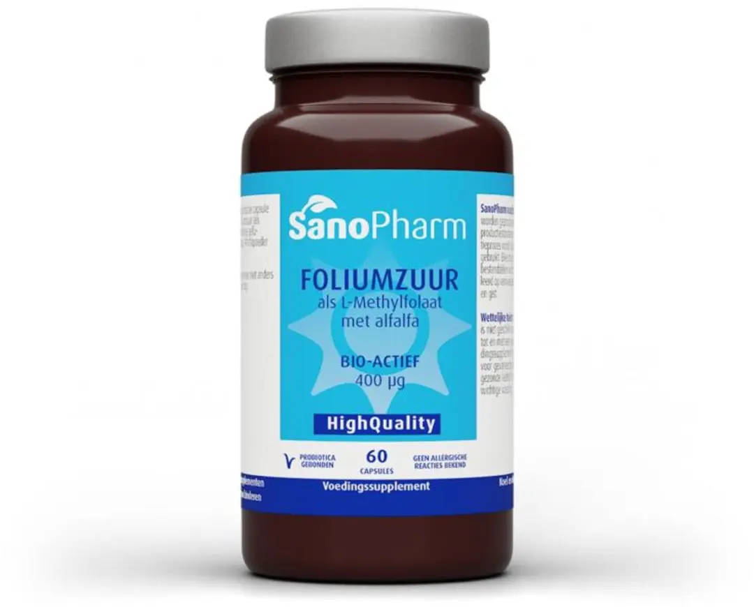 Sanopharm WholeFood Foliumzuur 60 Capsules