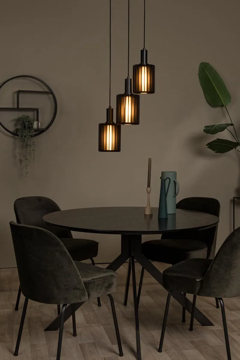 Lucide Lambres Hanglamp 3xE27 - Zwart