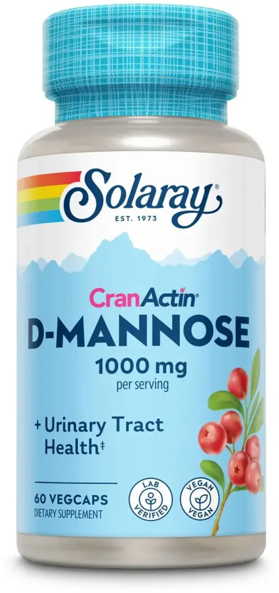 Solaray D-Mannose CranActin 60 Vegacapsules
