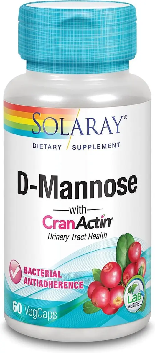 Solaray D-Mannose CranActin 60 Vegacapsules