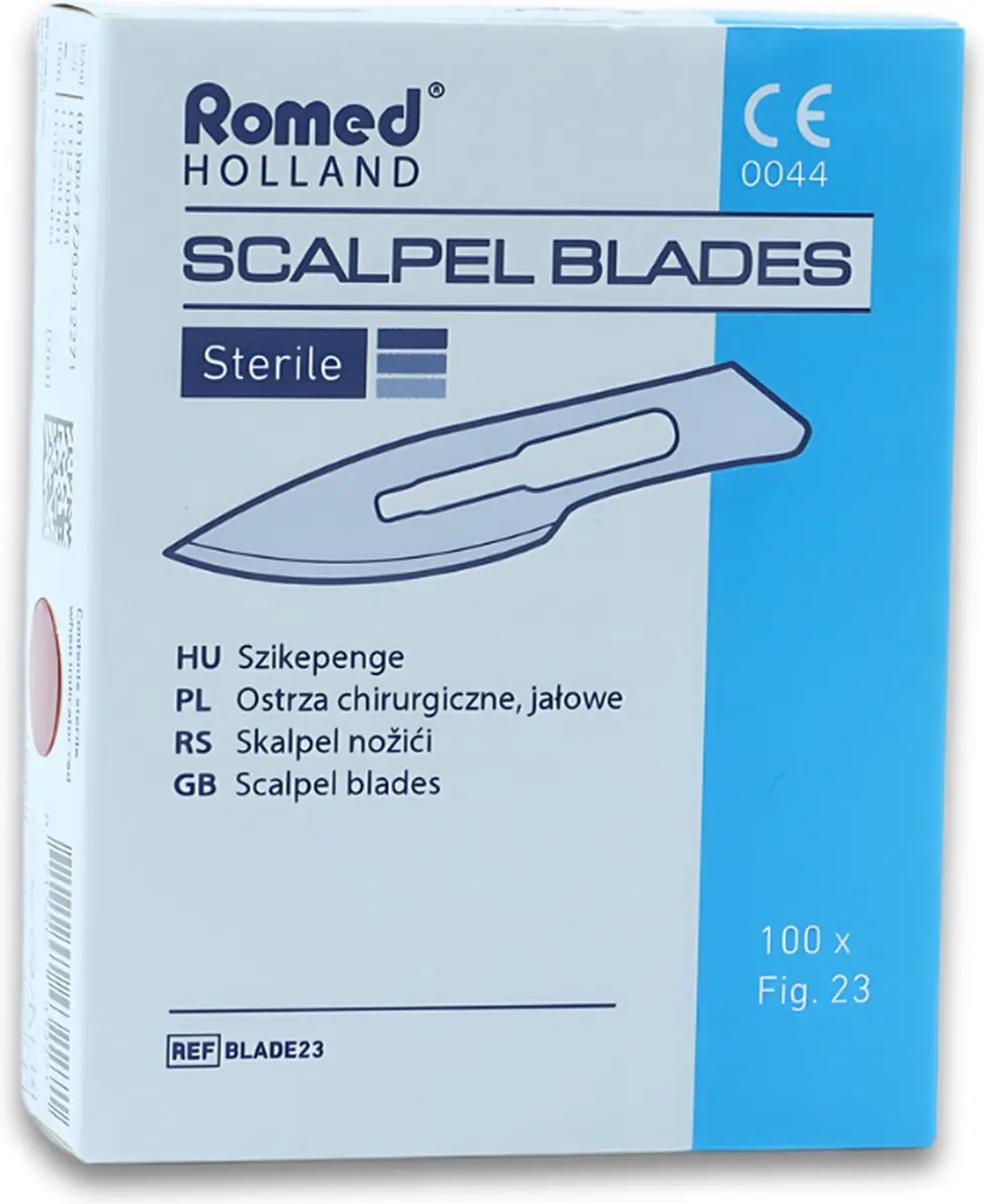 Romed Scalpelmesjes nr. 23 Steriel - 100 Stuks