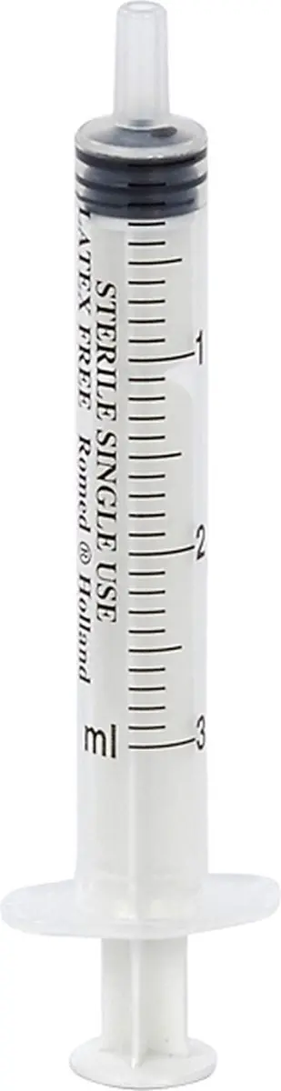 Romed 3-delige Spuiten 3ml 3SYR-3ML - 100 Stuks