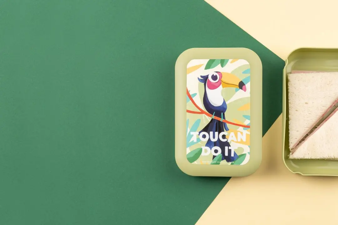 Amuse Plus Tropical Teens Lunchbox - Legergroen