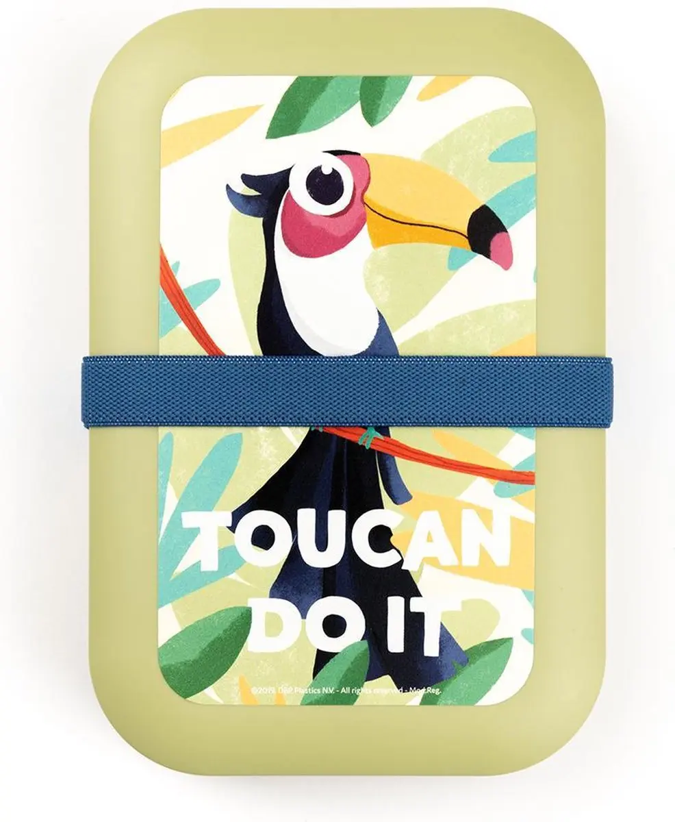 Amuse Plus Tropical Teens Lunchbox - Legergroen