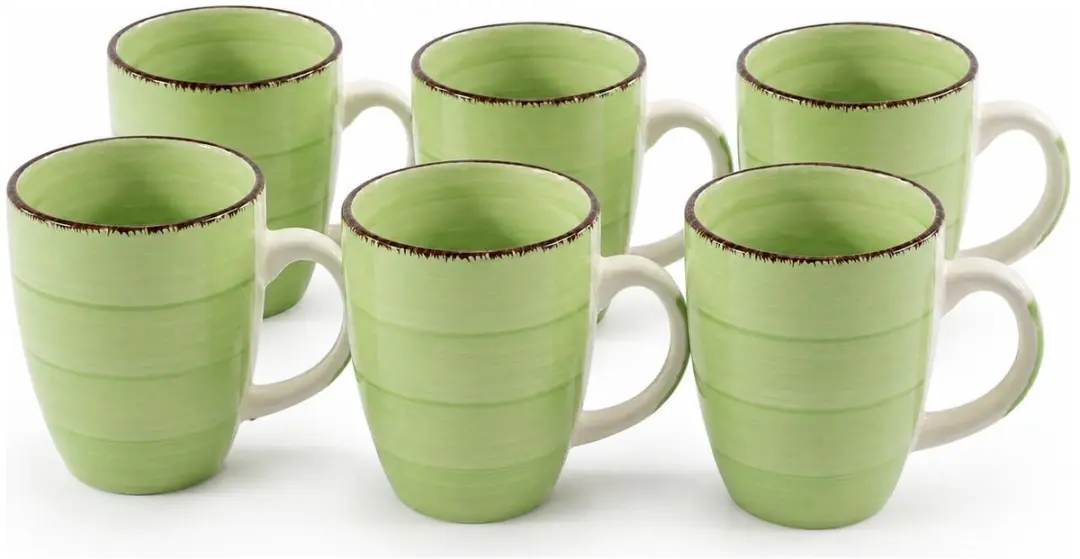 Bellatio Design Koffiemok Colourful Morning - Groen - 340ml