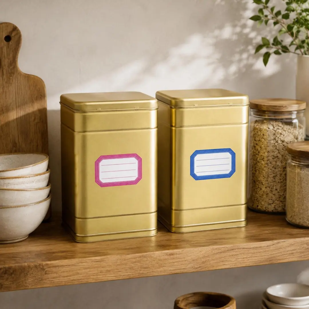 Bellatio Design Metaal Opbergblik 16x25cm - 6.4L - Groen