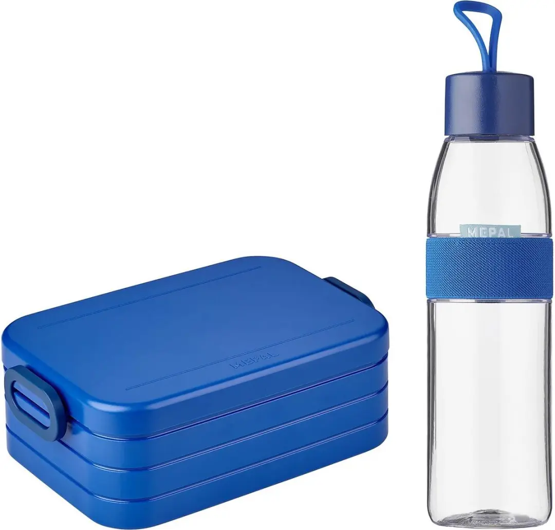 Mepal Lunchbox Midi met Waterfles 500ml - Vivid Blue