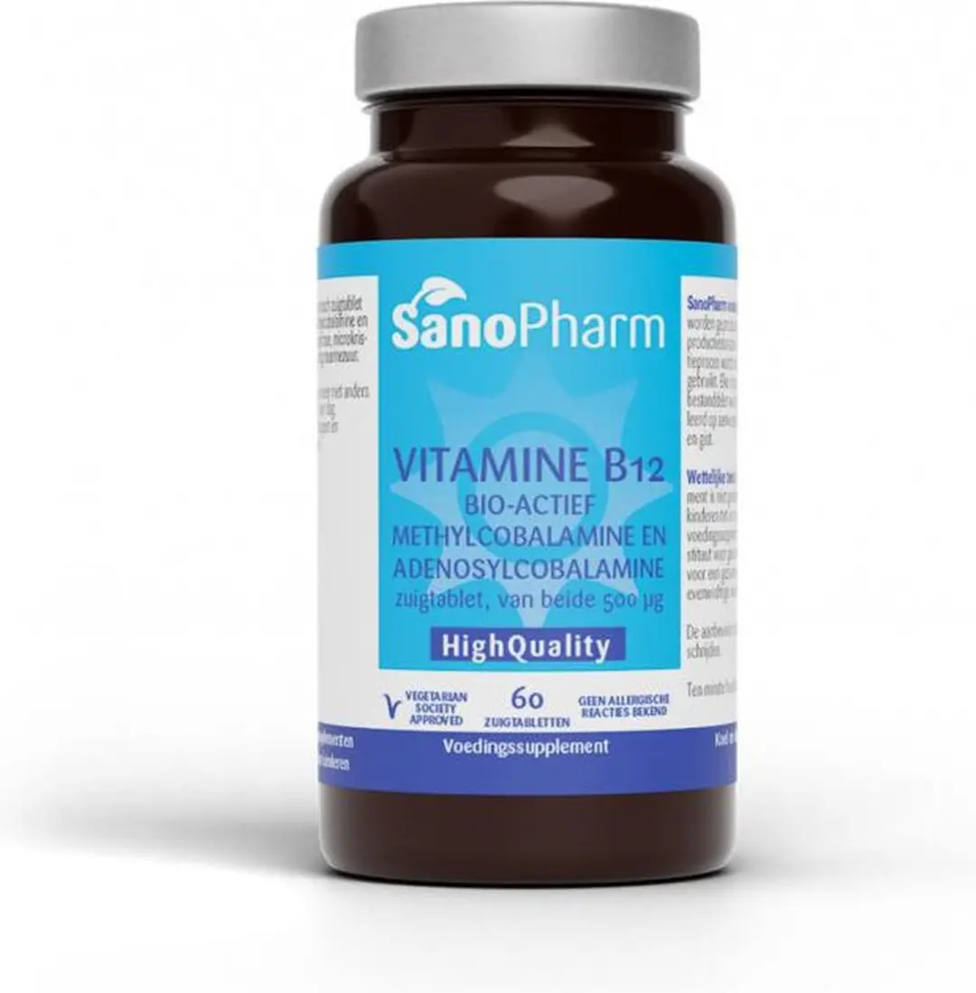 Sanopharm Vitamine B12 Methyl 500mcg - 60 Zuigtabletten