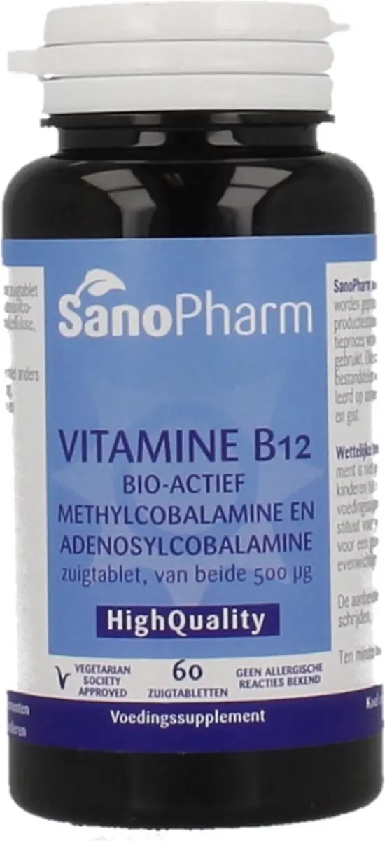 Sanopharm Vitamine B12 Methyl 500mcg - 60 Zuigtabletten