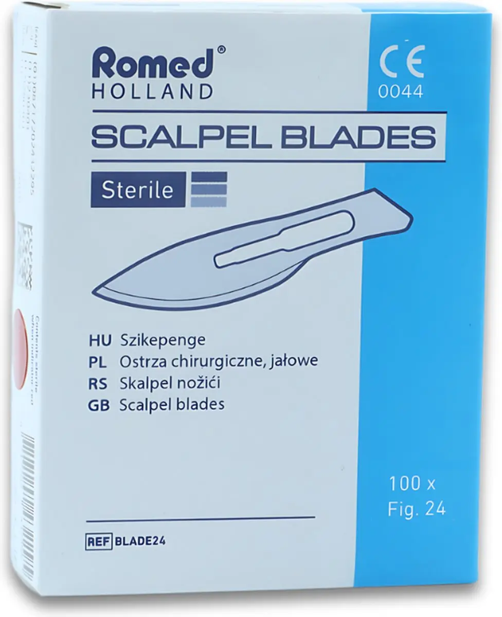 Romed Scalpelmesjes nr. 24 Steriel - 5 Stuks