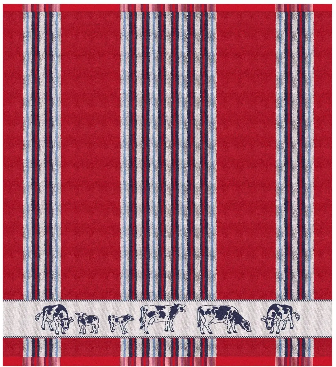 DDDDD Friesian Keukendoek 50x55cm - Set van 6 - Rood