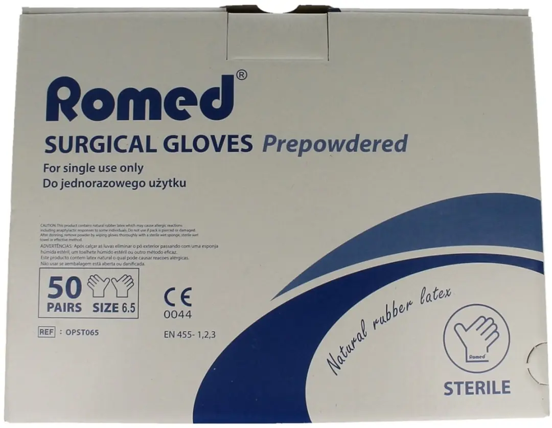 Romed Latex Operatiehandschoenen Maat 6.5 - Steriel - 1 Paar