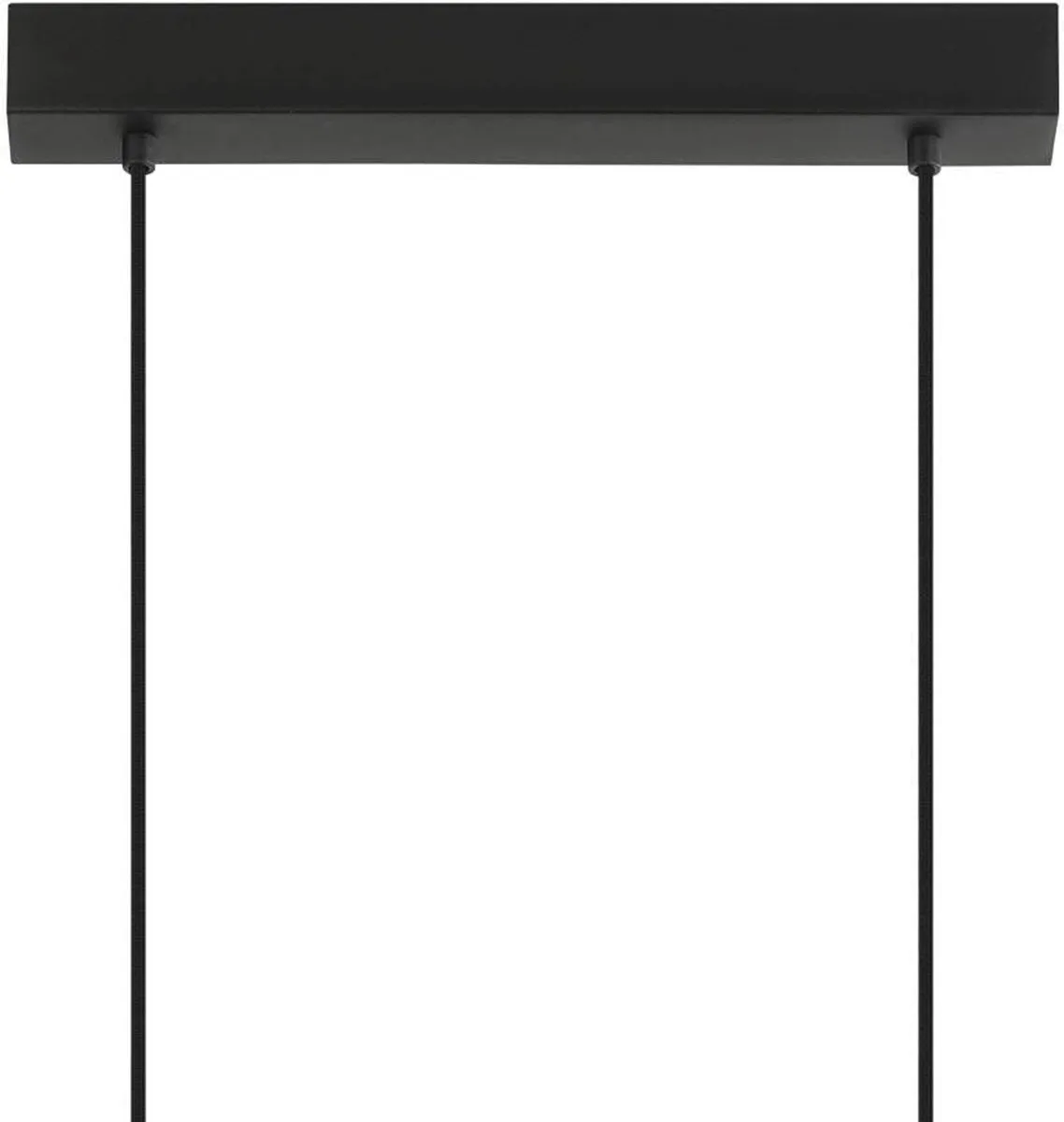 Eglo Boyle Hanglamp E27 - 3 Lichtpunten - Zwart/Bruin/Wit
