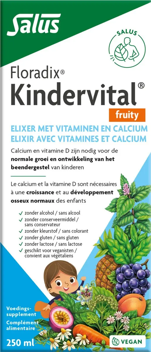 Salus Floradix-Kindervital Fruity Vitamines 250ml