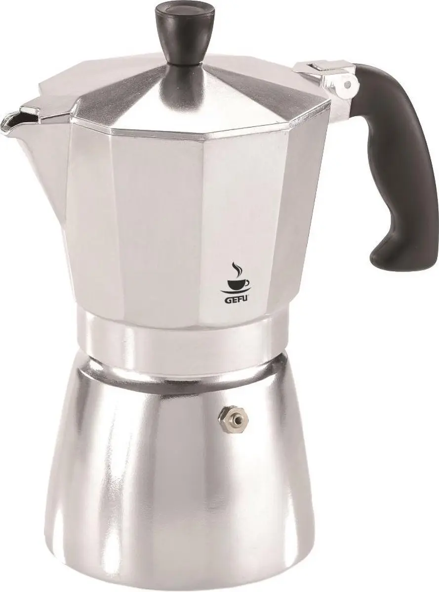 GEFU Lucino Percolator 3 Koppen - Zilver