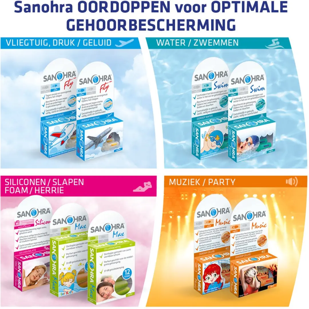 Sanohra oordop silicon 6 st