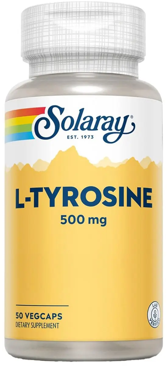 Solaray L-Tyrosine 500 mg 50 Vegecaps