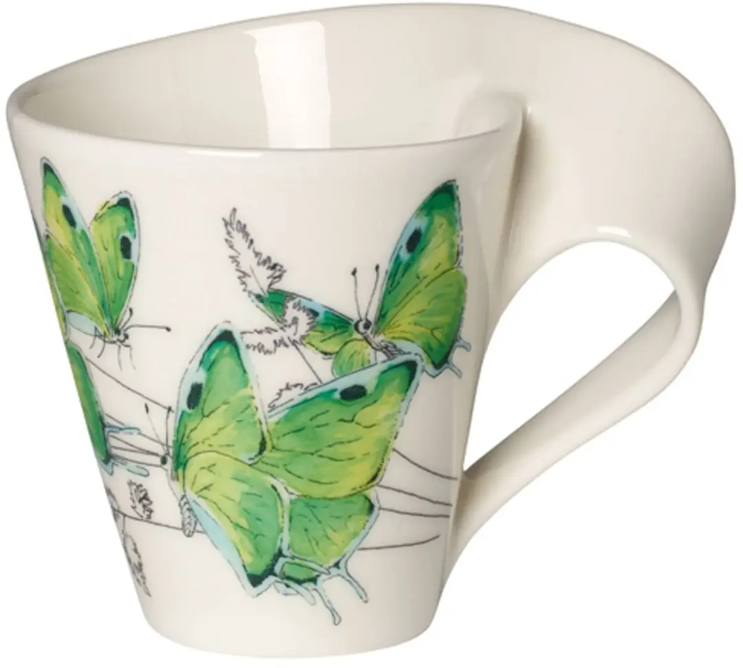 Villeroy & Boch New Wave Caffè Beker Vlinder Groen 300ml