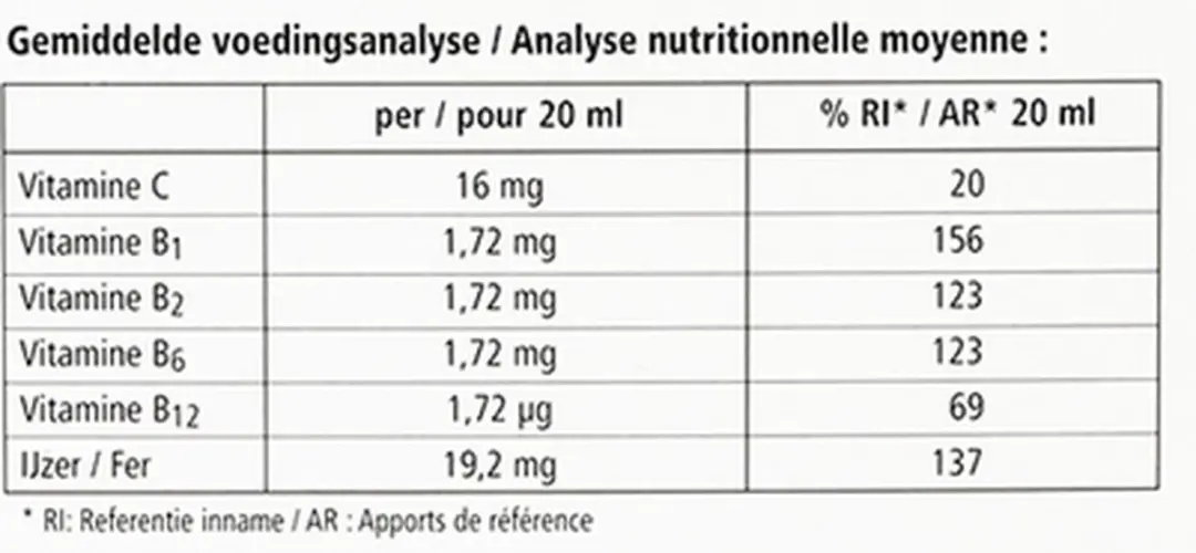 Salus Floradix Floravital Vloeibaar IJzer-Elixir 500ml
