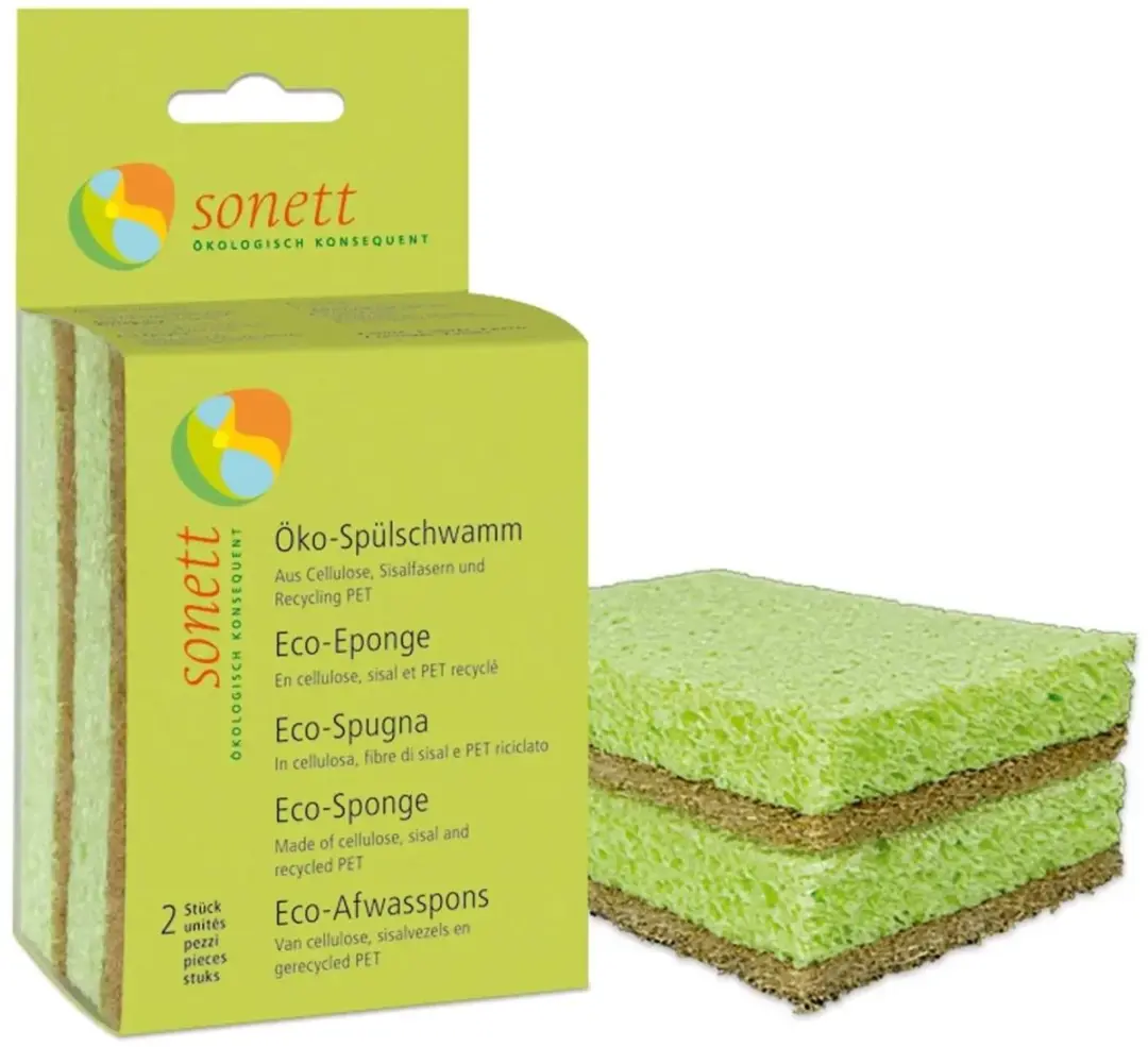 Sonett Ecologische Afwassponzen IZS-30644 - 12 Stuks - Groen