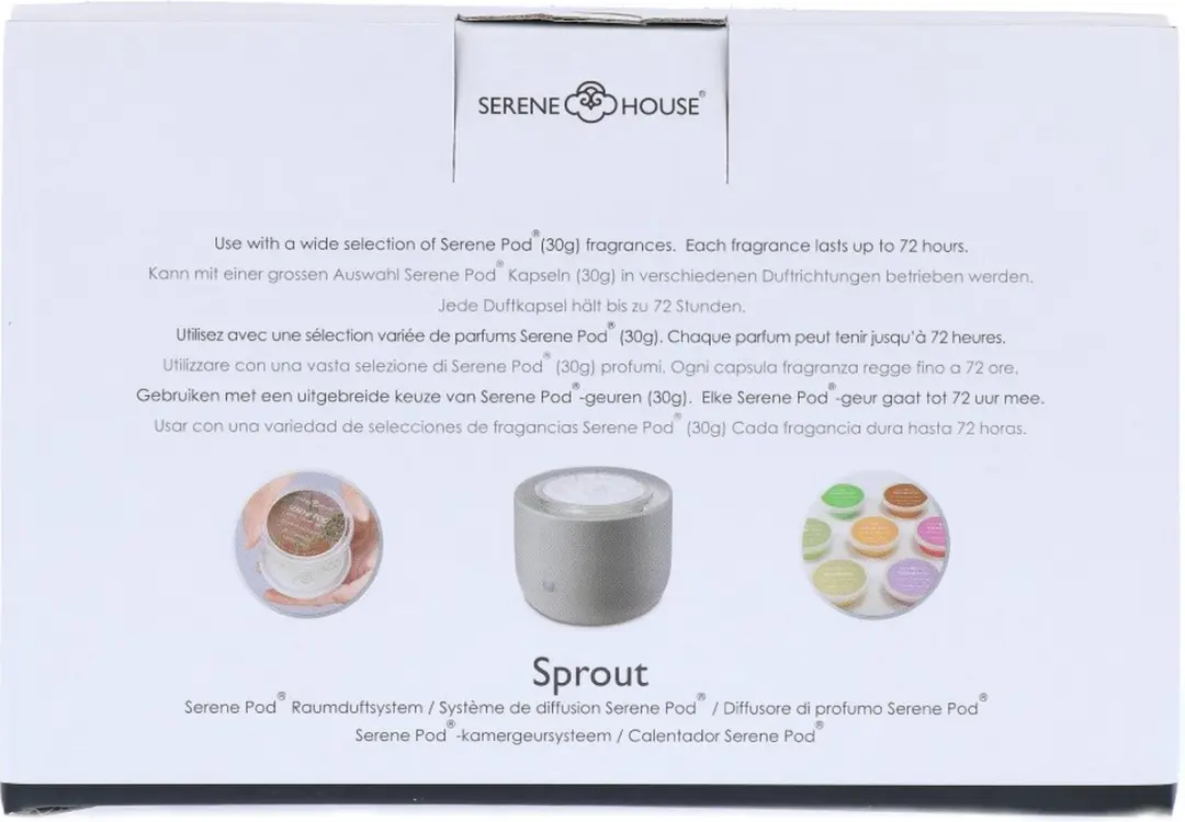 Serene House Sprout Aroma Wax Warmer & Diffuser - Wit