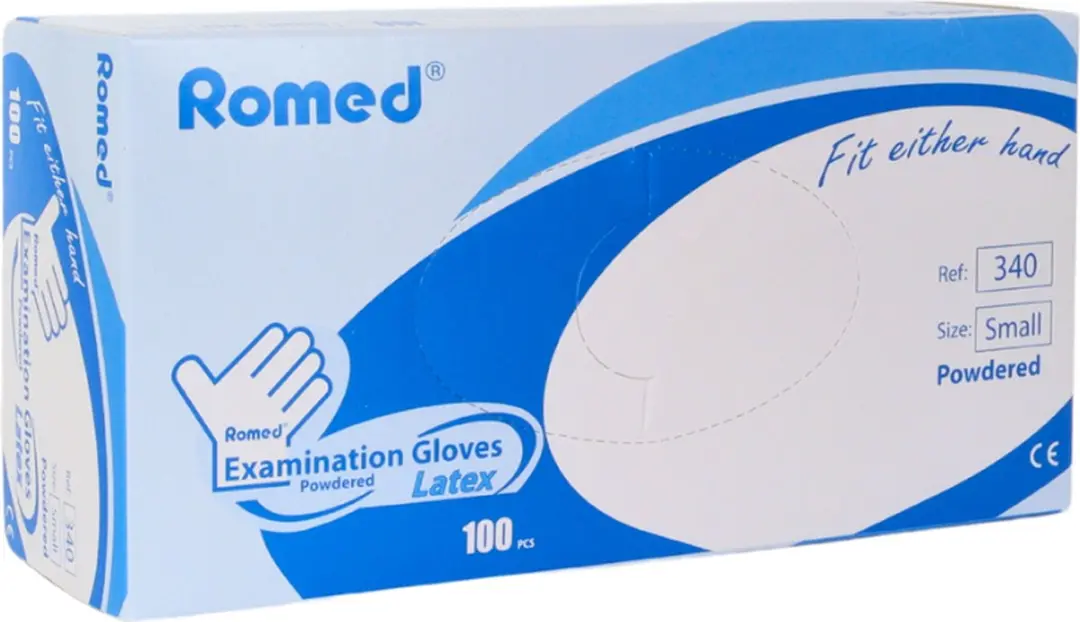 Romed Latex Handschoenen L - 100 Stuks