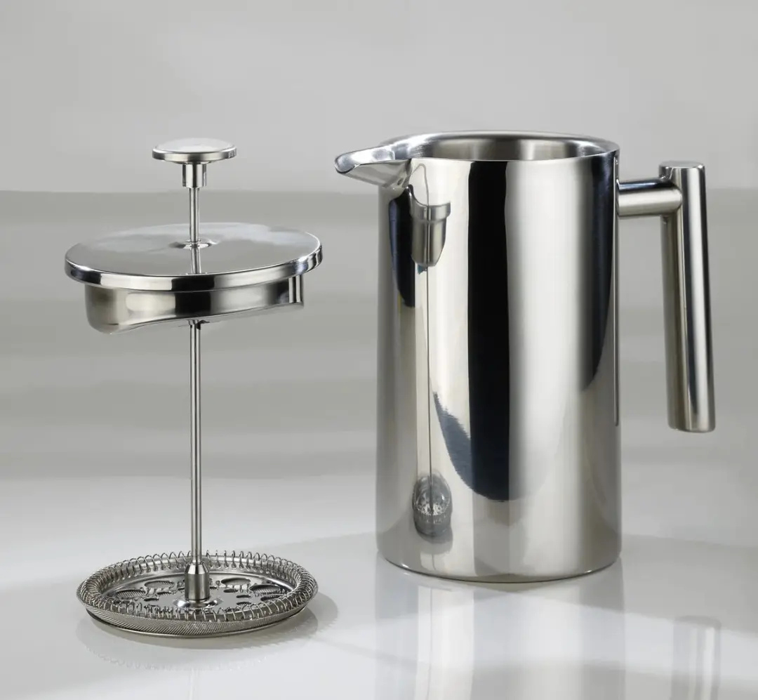 Westfalia Thermische French Press 1L - Dubbelwandig RVS - Zilver