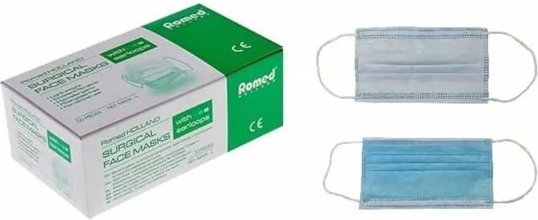 20x 50  Romed Type2R  chirurgische mondmaskers (Blauw)