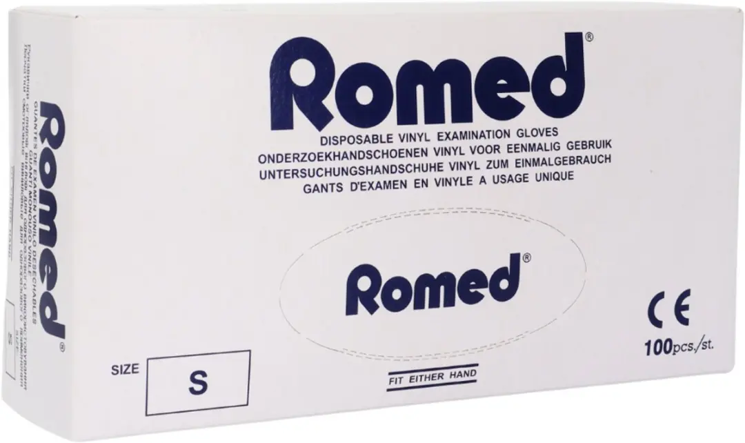 Romed Vinyl Handschoenen Gepoederd 1000 Stuks