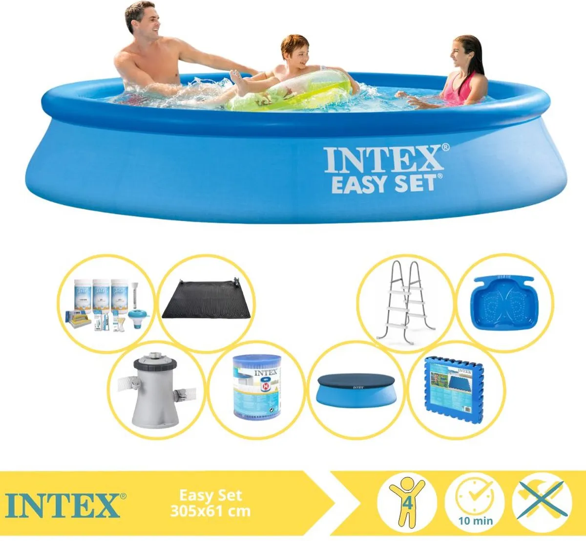 Intex Easy Set 28116NP Opblaaszwembad 305x61cm