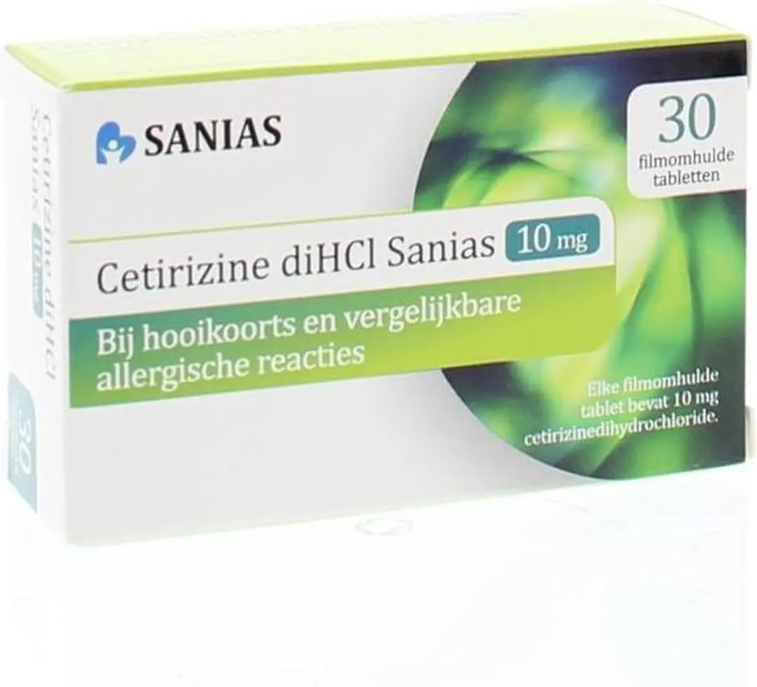 Sanias Cetirizine 10mg Allergietabletten - 30 Stuks