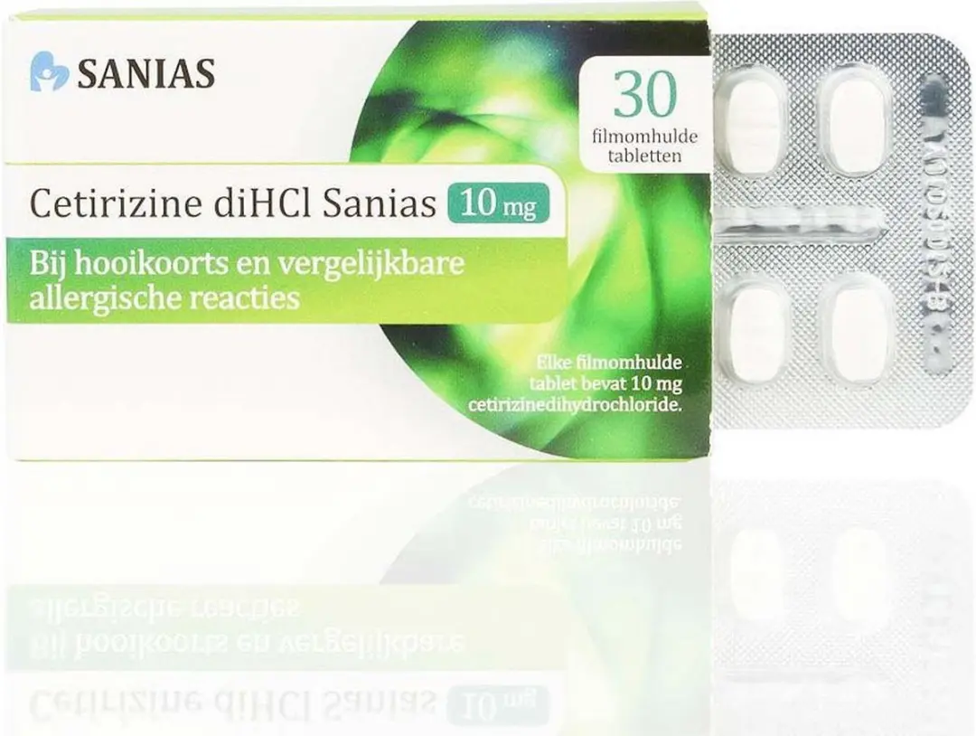 Sanias Cetirizine 10mg Allergietabletten - 30 Stuks
