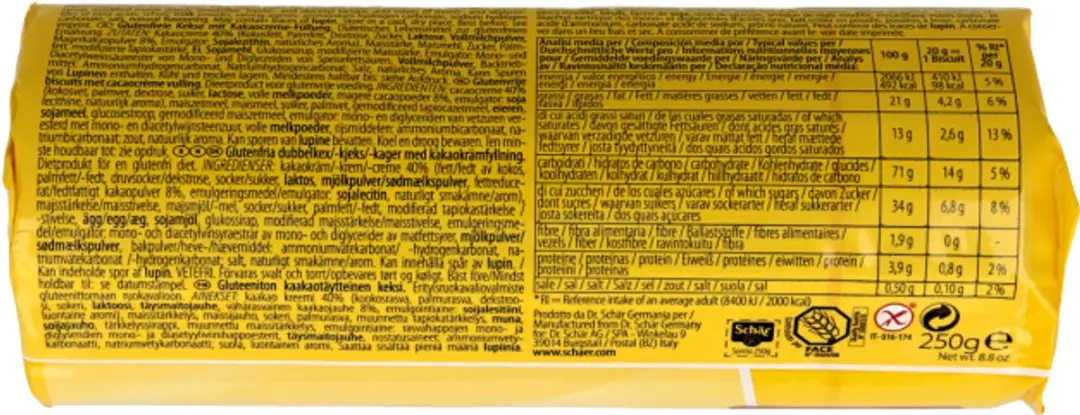 Schar sorrisi biscuit 250 gr