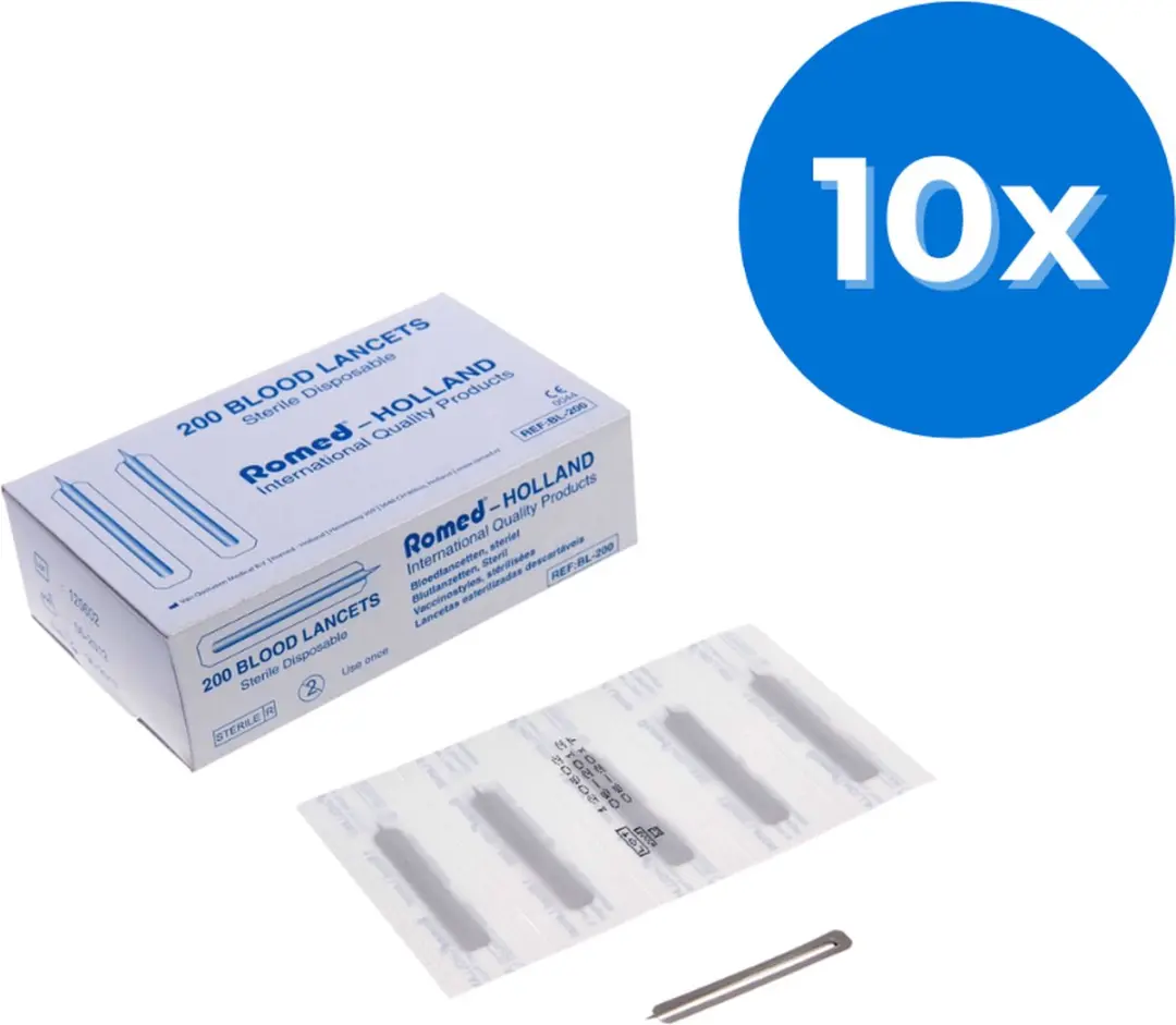 Romed Bloedlancetten 2000 Stuks