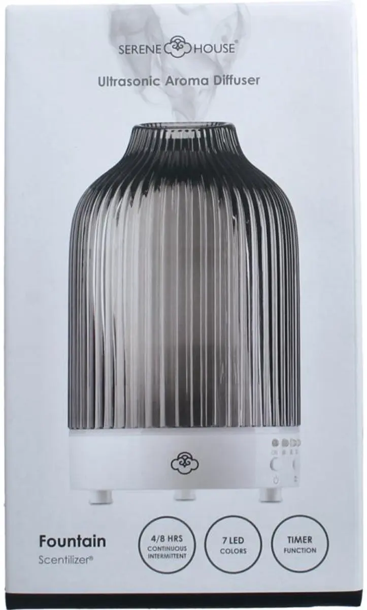 Serene House Ultrasonic Fountain Diffuser 90ml - Wit