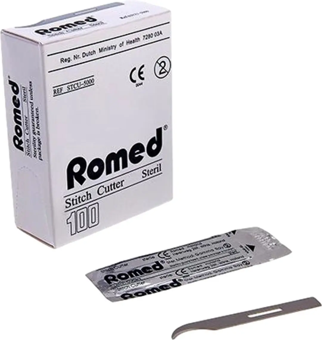 Romed stitch cutter steriel 100 stuks Romed