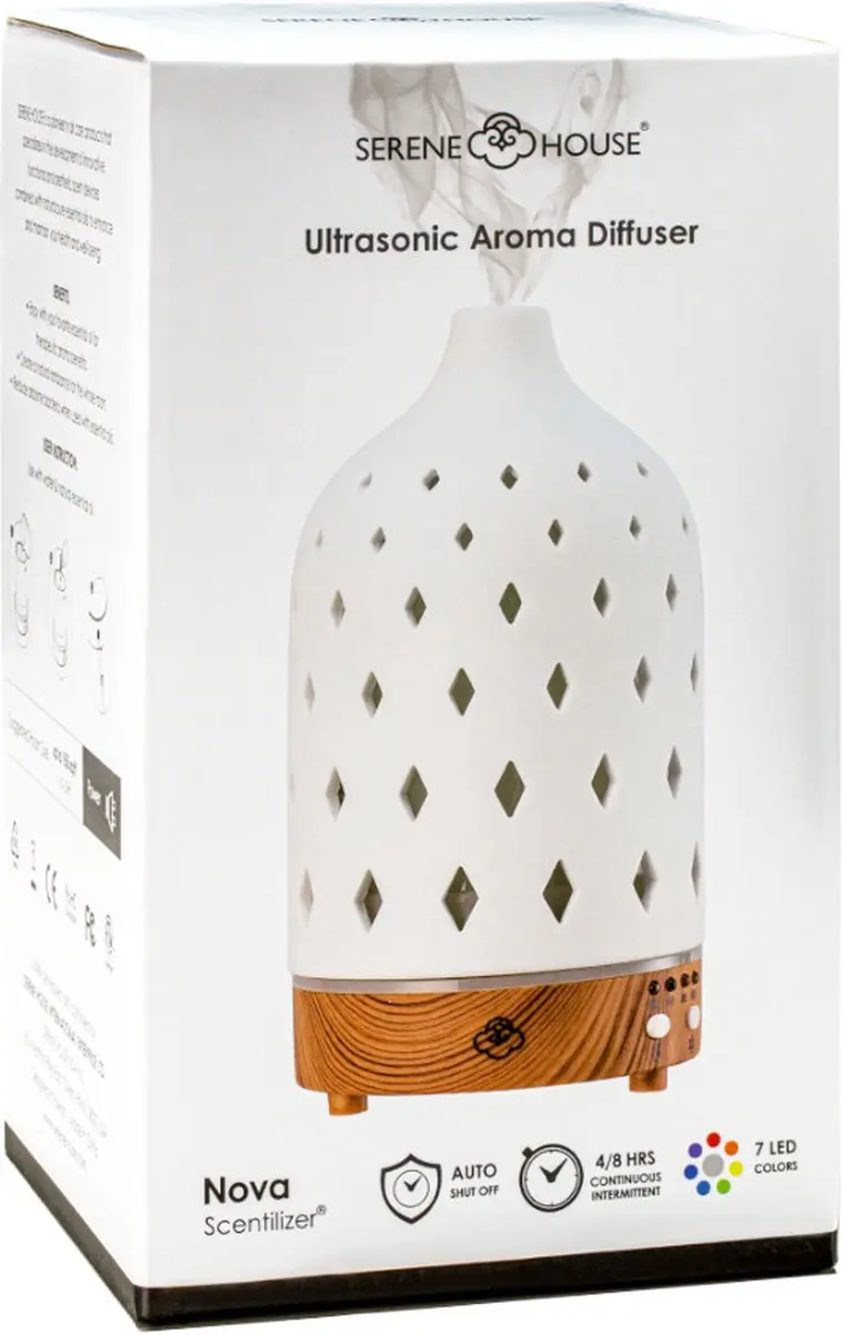 Serene House Nova Ultrasonische Diffuser 90ml - Wit