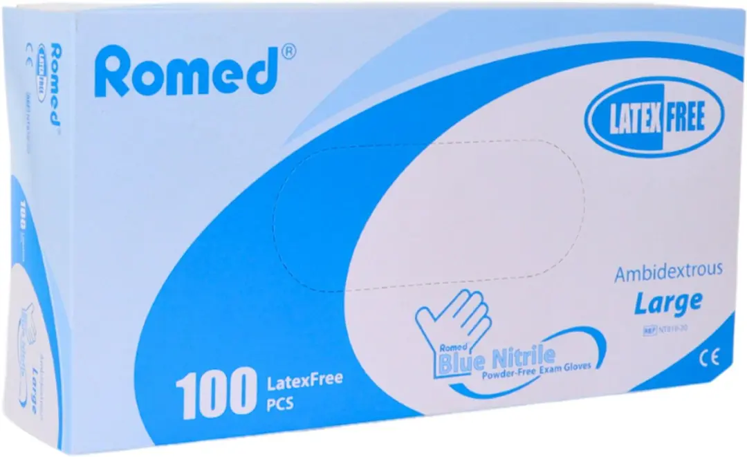 Romed Nitril Handschoenen Blauw - 1000 Stuks