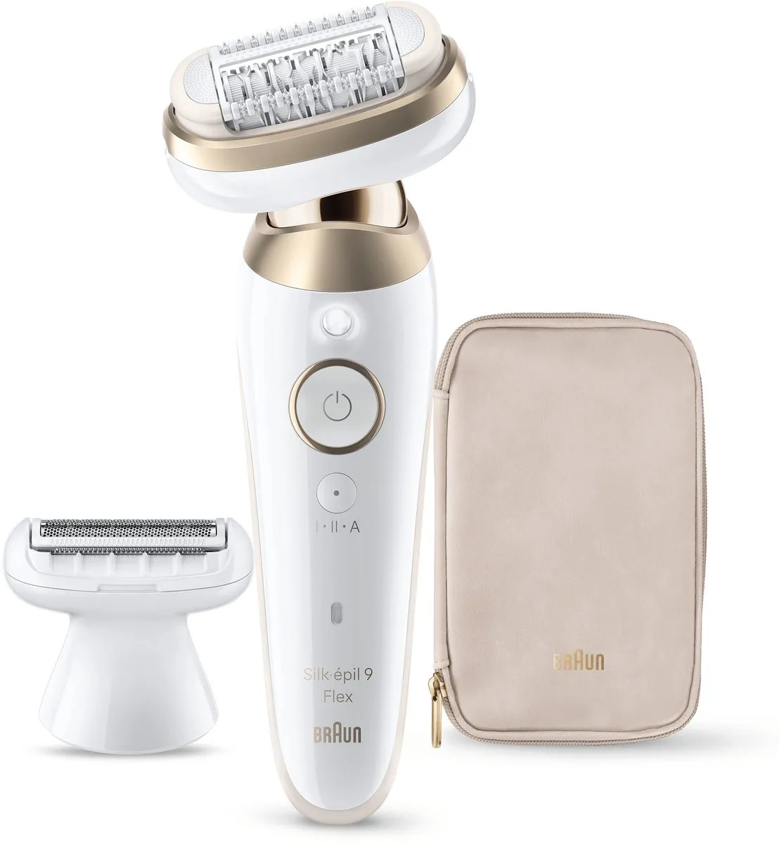 Braun Silk·épil 9 Flex 9-030 Epilator - Nat & Droog - 2 Opzetstukken - Wit