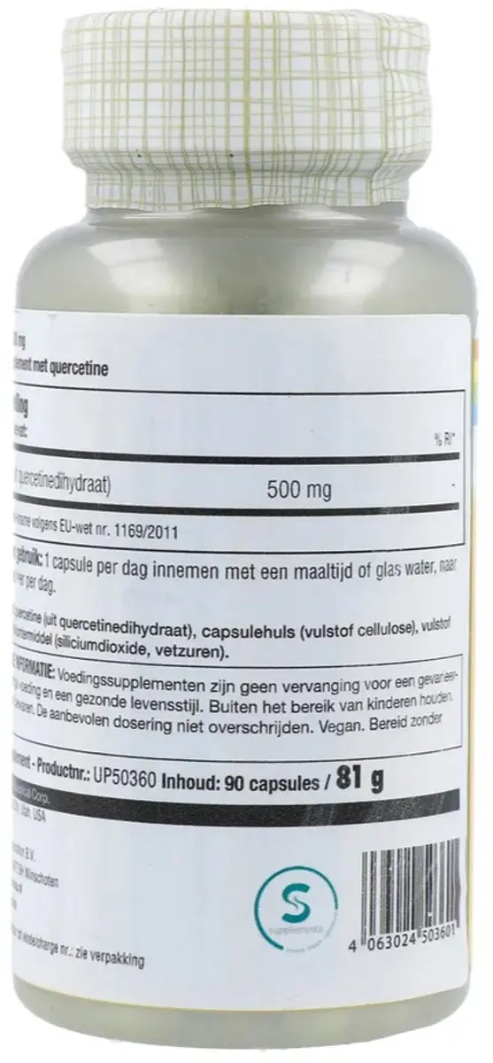Solaray Quercetin 500 mg - 90 capsules