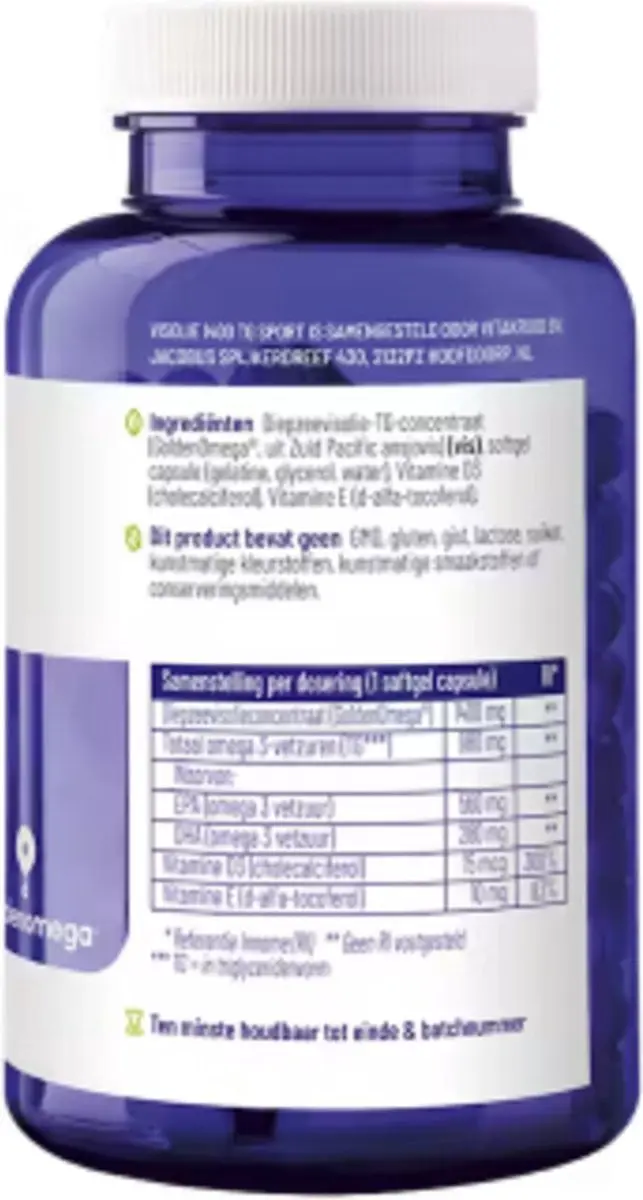 Vitakruid Visolie Sport 1400TG - 2x90 Softgels