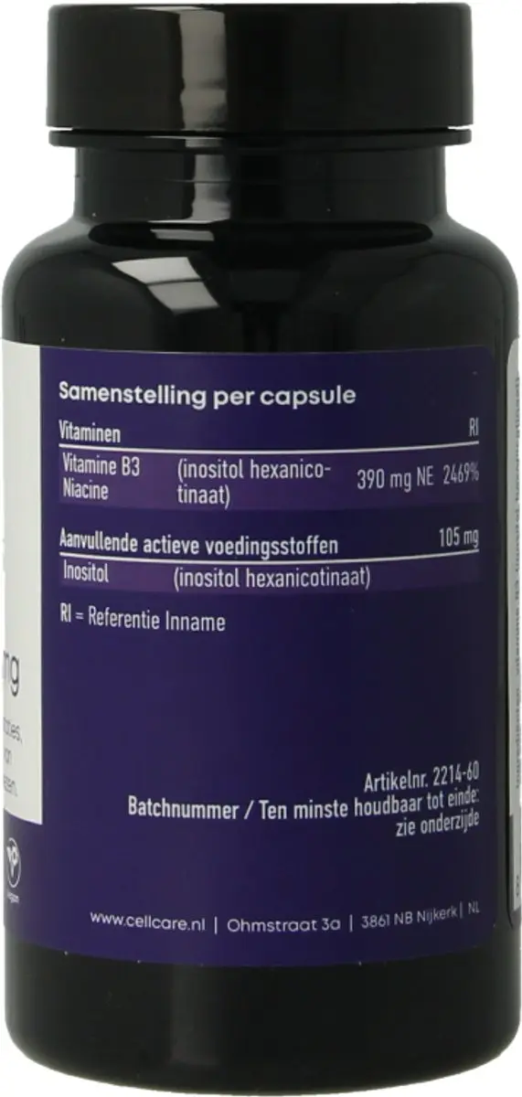 CELLCARE NIACIN FLUSH FREE 500