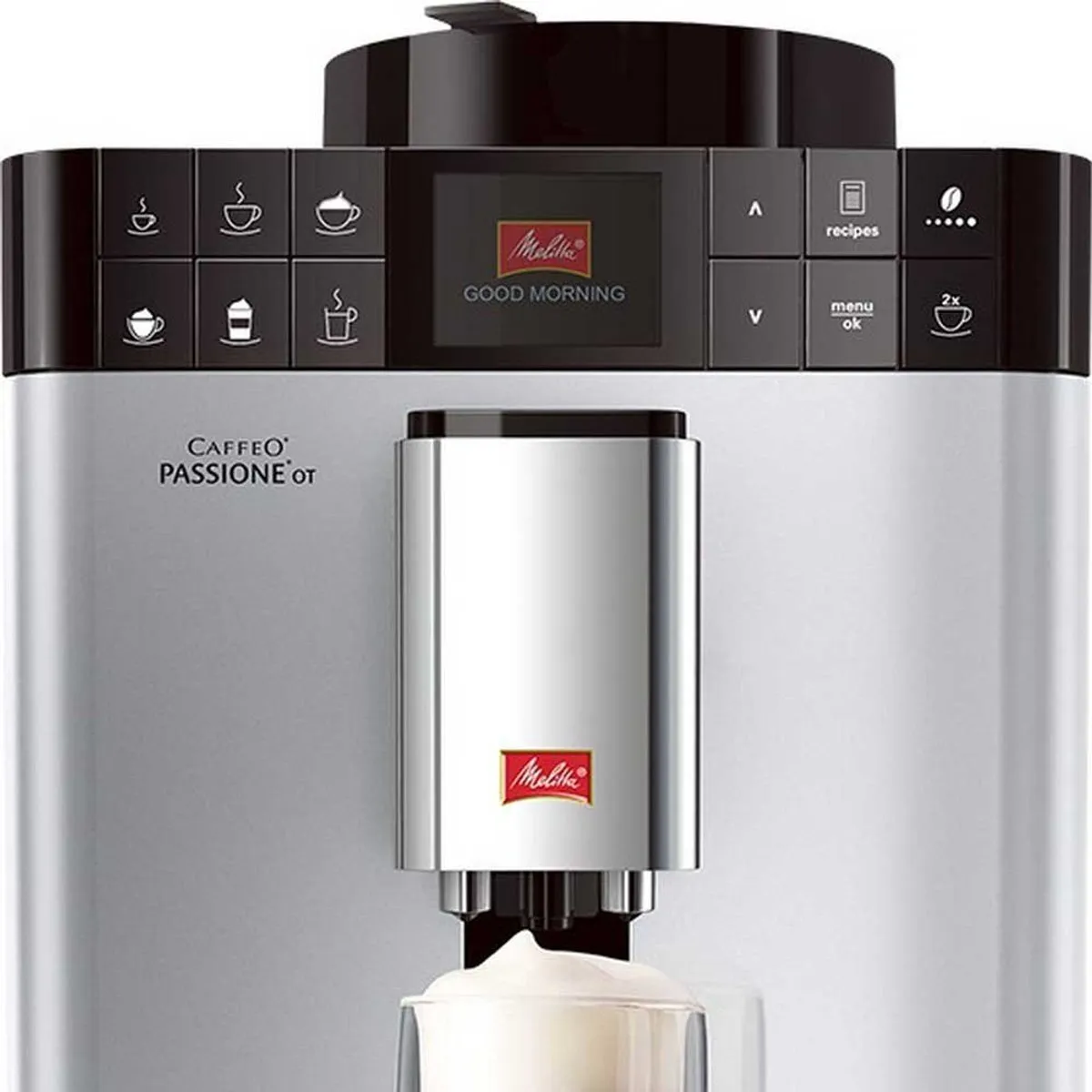 Melitta Caffeo Passione One Touch F531-101 Espressomachine - Zilver - afbeelding 2 van 4