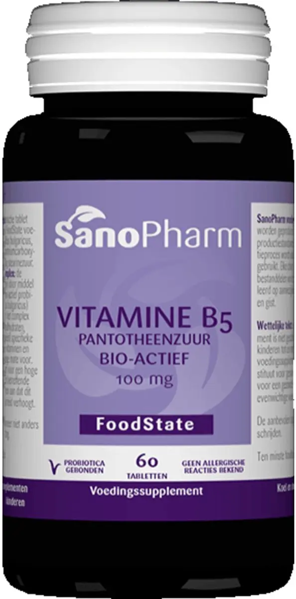 SanoPharm B5 Pantotheenzuur 50 Mg
